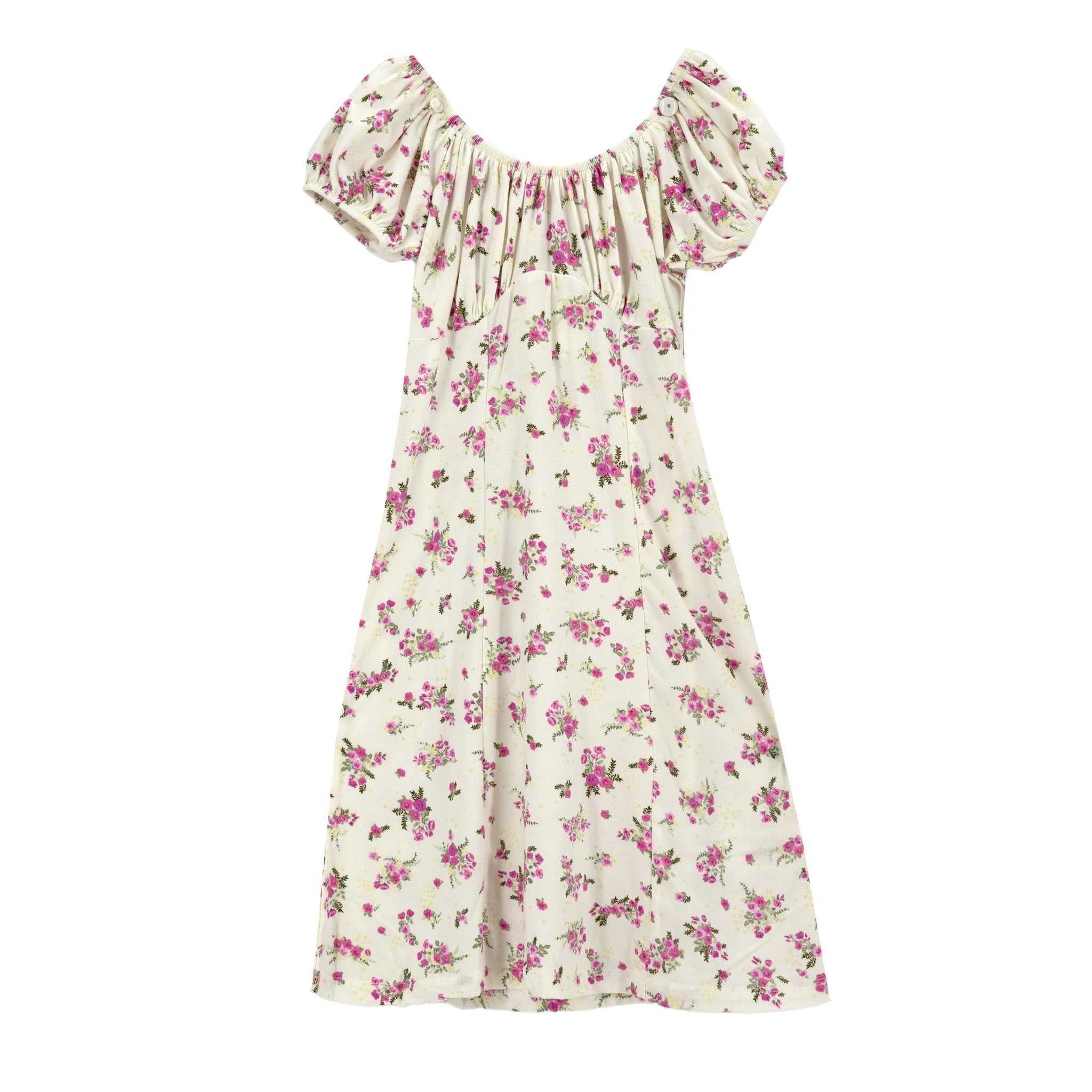 Vestido No Comment Mangas Cortas Floral P/ Niñas by No Comment