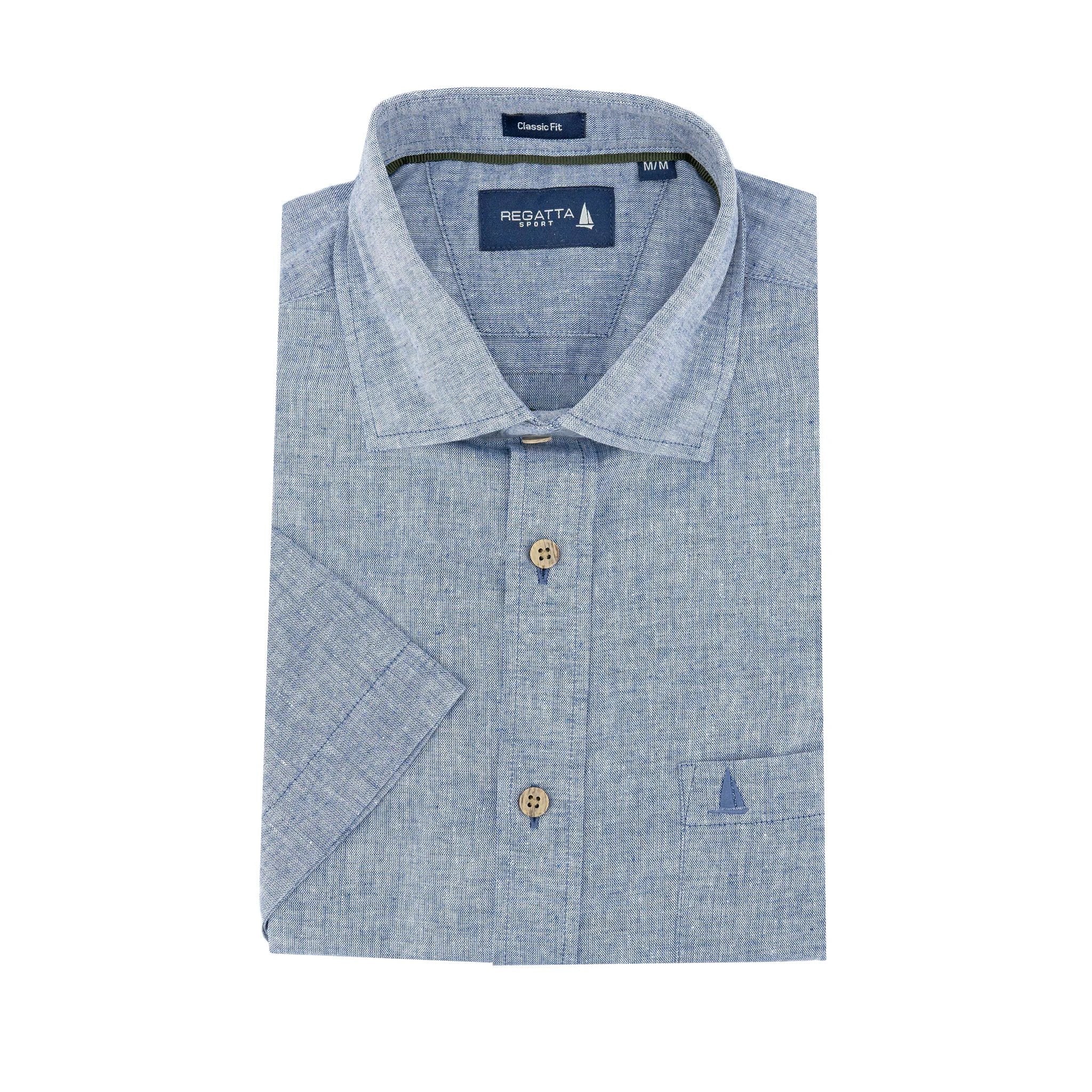 Camisa Regatta Mangas Cortas Lisa P/ Caballeros by Regatta
