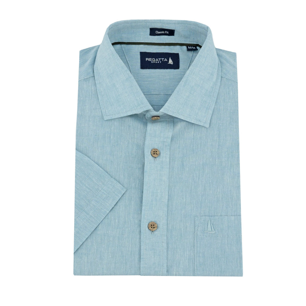 Camisa Regatta Mangas Cortas Lisa P/ Caballeros by Regatta