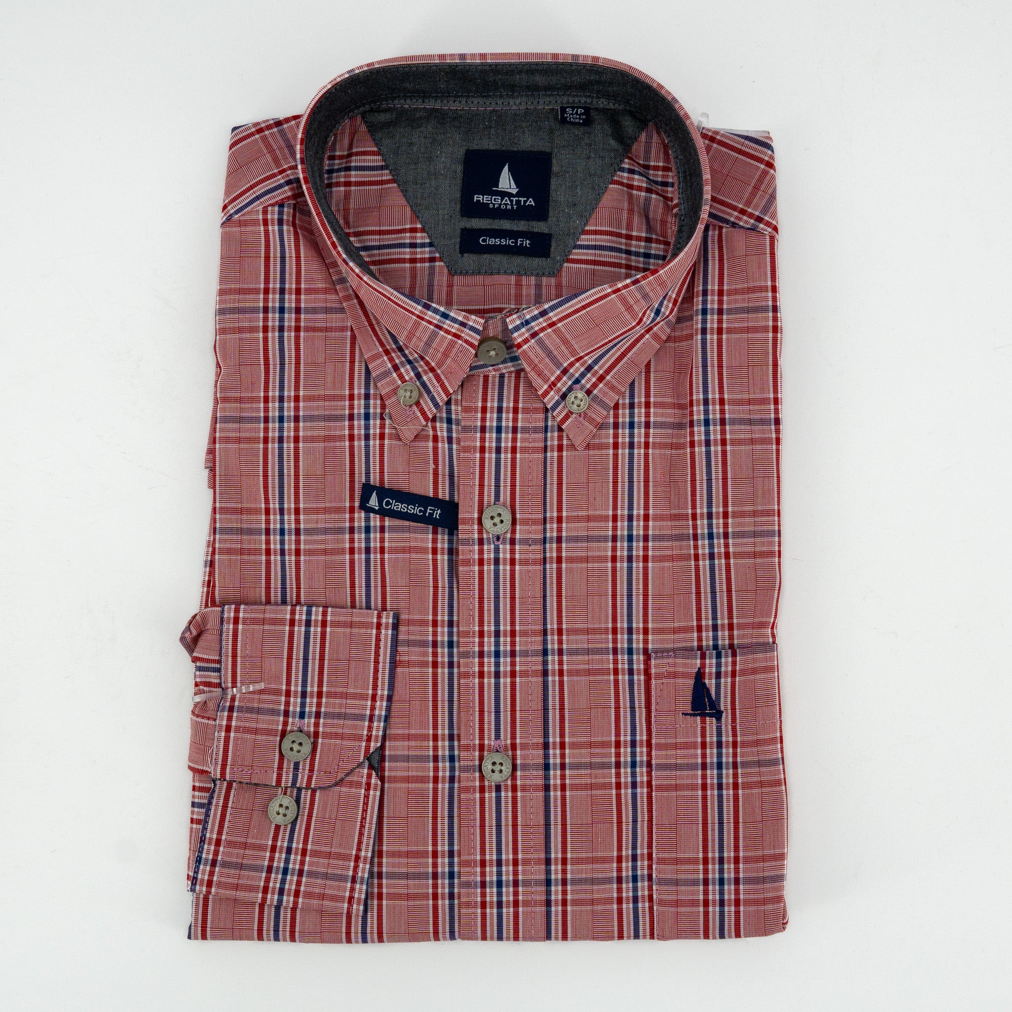 Camisa Regatta Mangas Largas Cuadros P/ Caballeros by Regatta