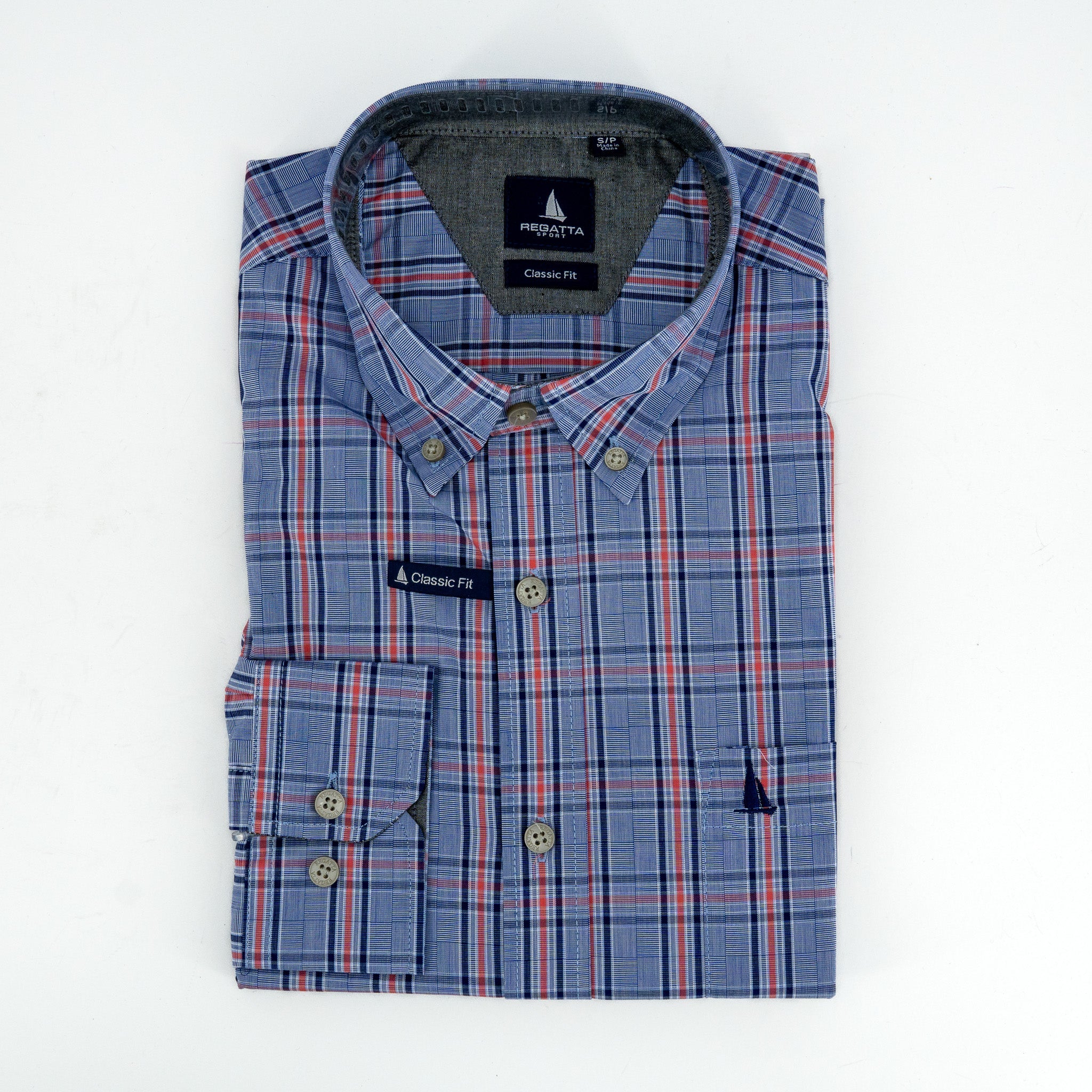 Camisa Regatta Mangas Largas Cuadros P/ Caballeros by Regatta