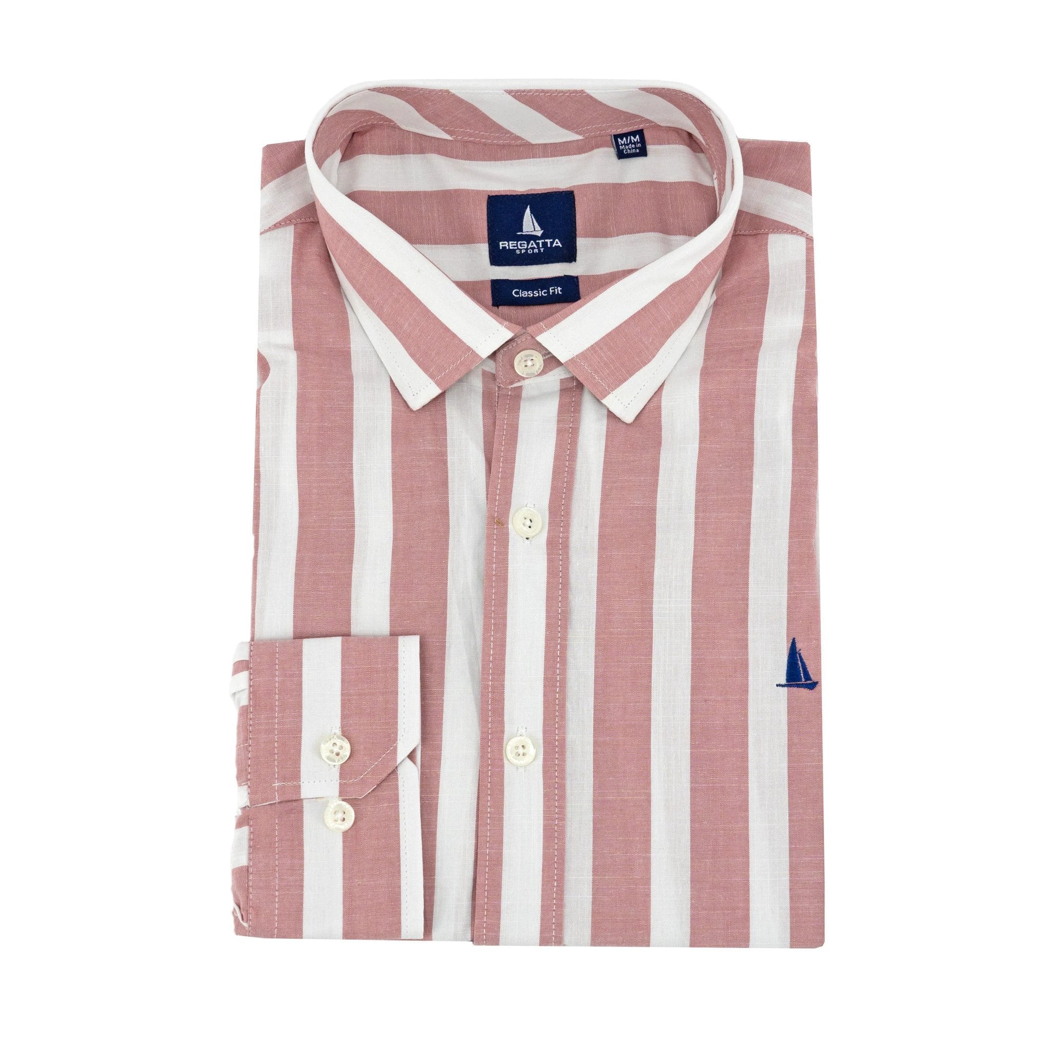 Camisa Regatta Mangas Largas Rayas P/ Caballeros by Regatta