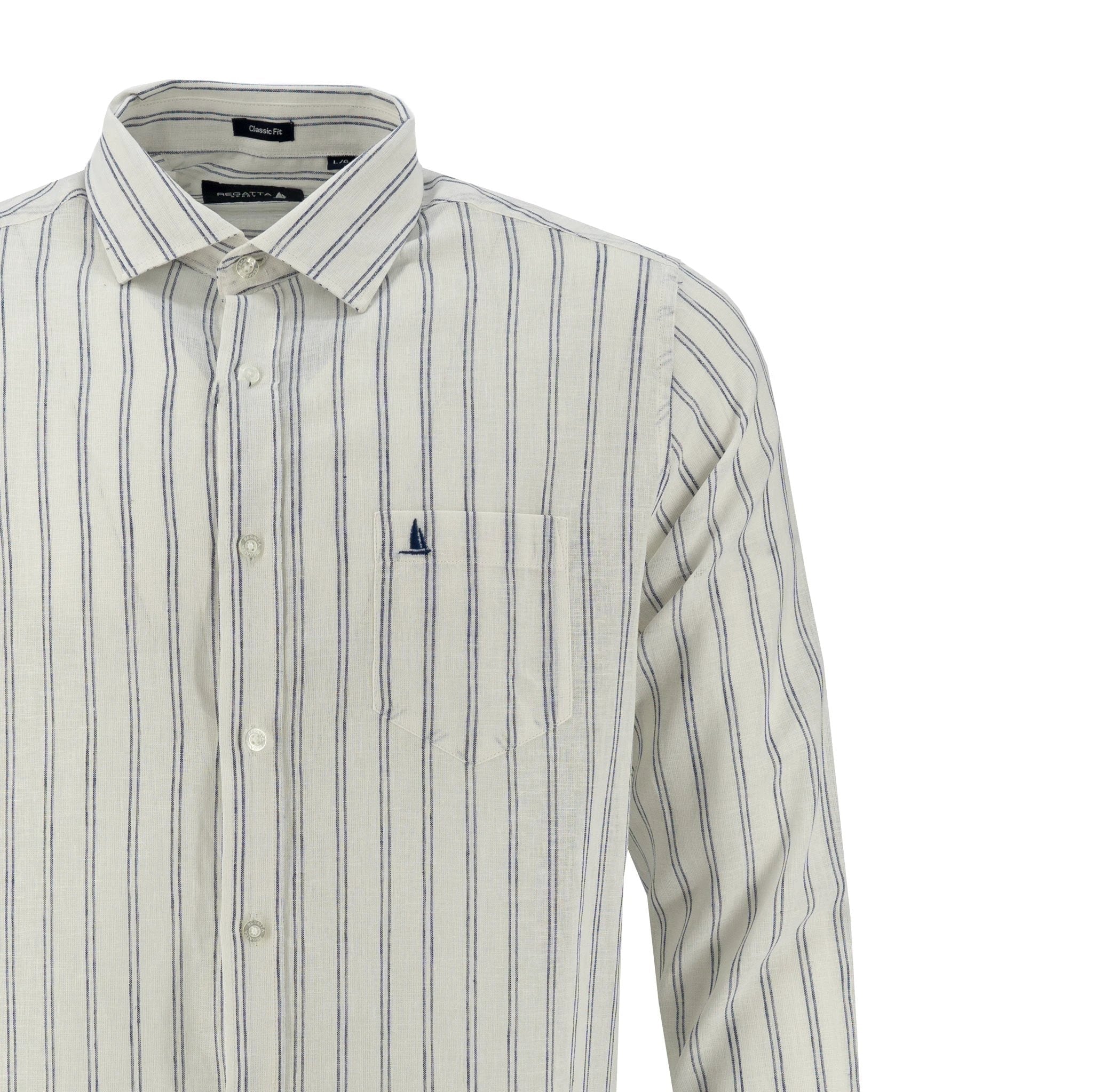 Camisa Regatta Mangas Largas Rayas Para Caballeros by Regatta