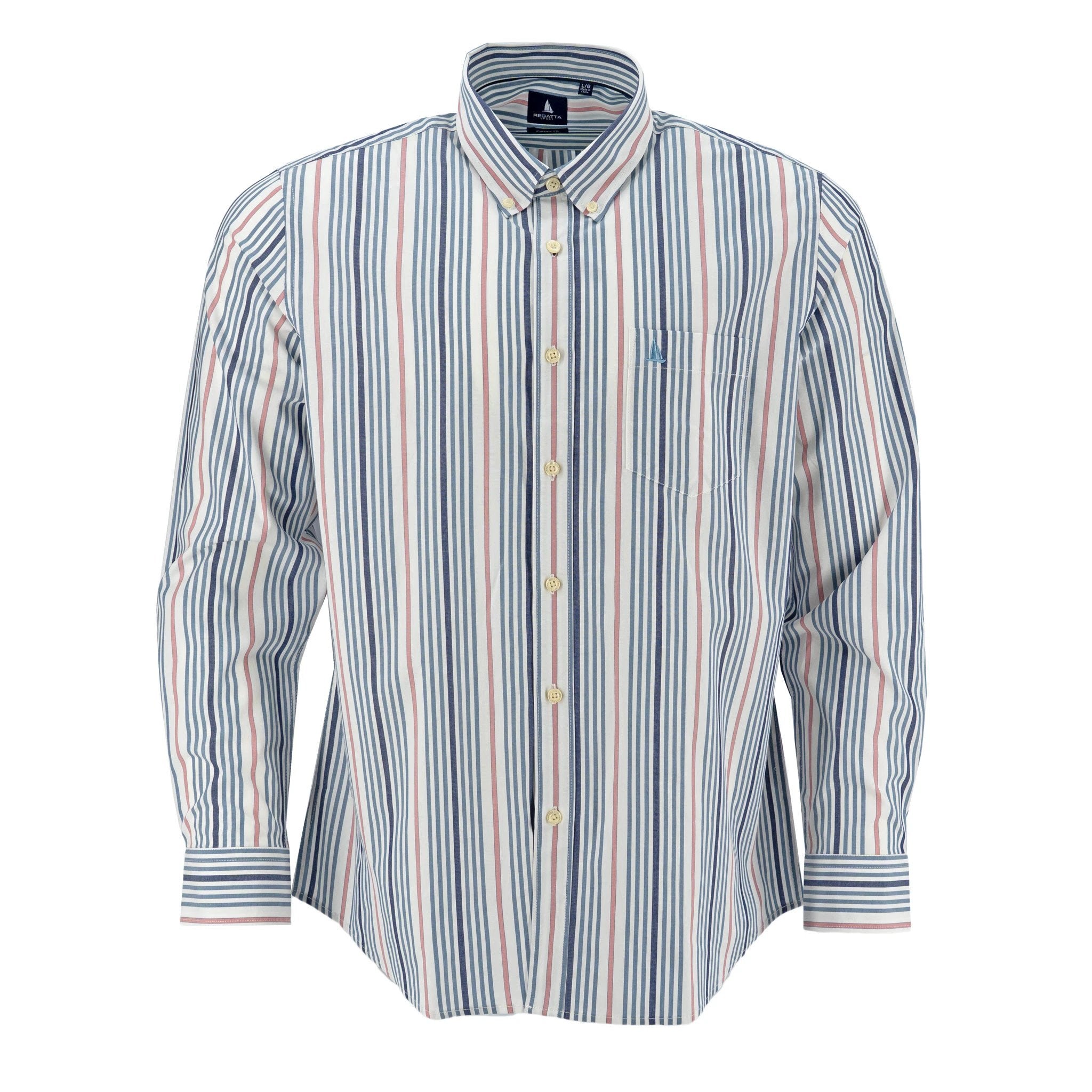 Camisa Regatta Mangas Largas Rayas Para Caballeros by Regatta
