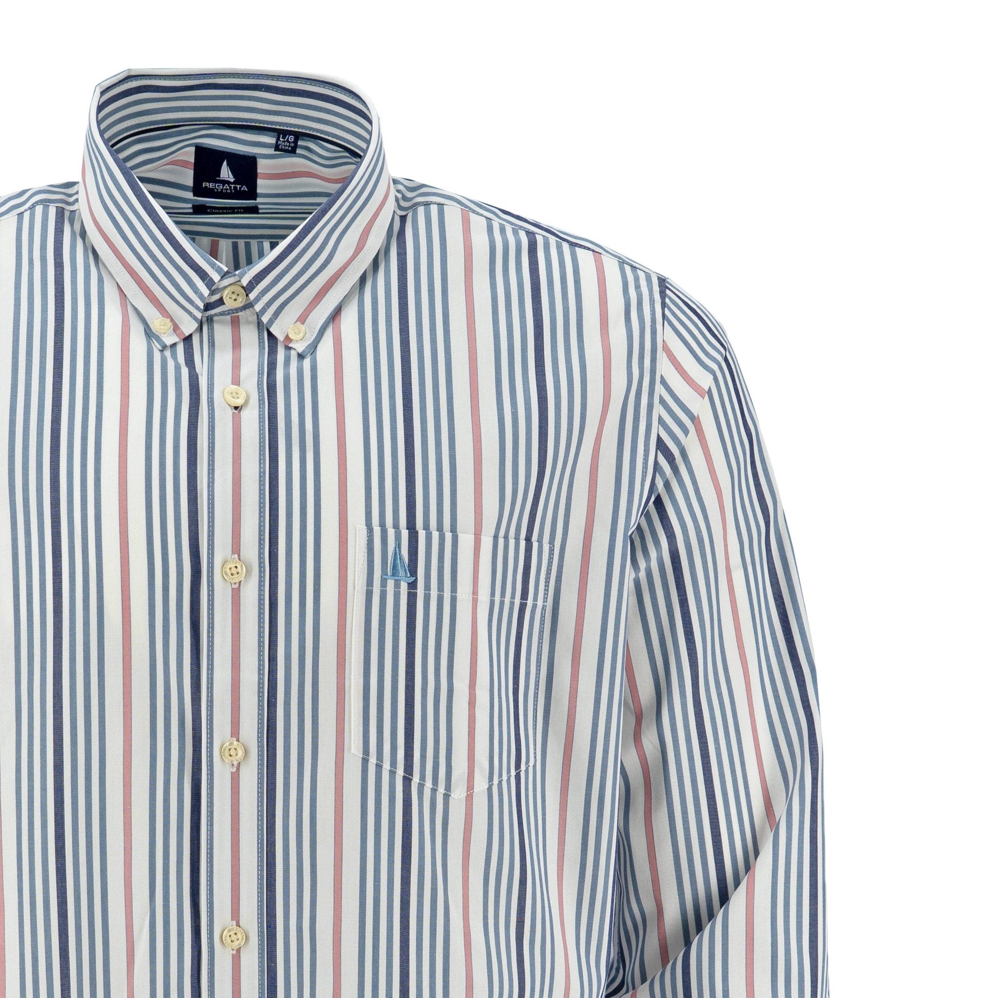 Camisa Regatta Mangas Largas Rayas Para Caballeros by Regatta