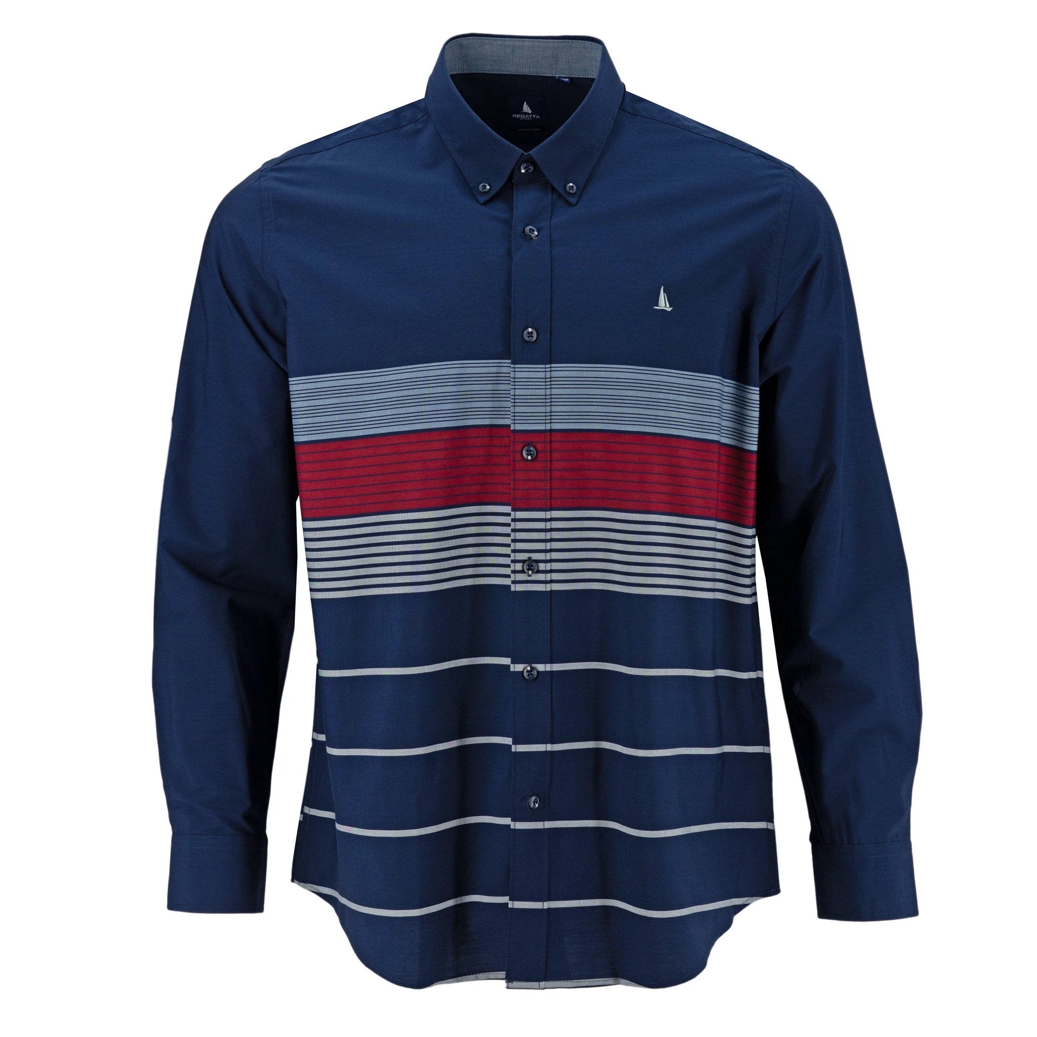 Camisa Regatta Mangas Largas Rayas Para Caballeros by Regatta