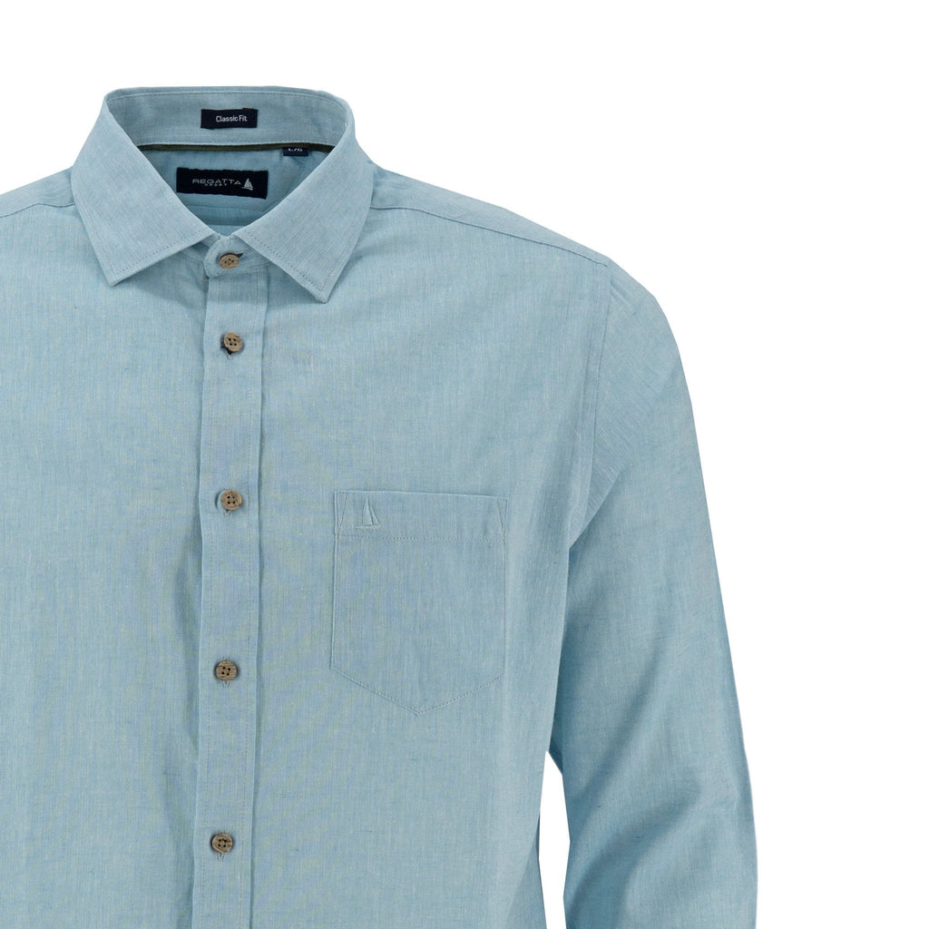 Camisa Regatta Mangas Largas Lisa Para Caballeros by Regatta