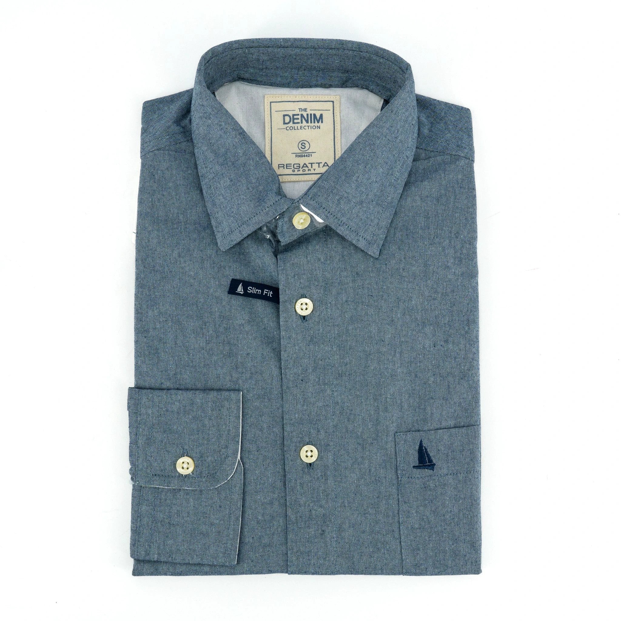 Camisa Regatta Mangas Largas Lisa P/ Caballeros by Regatta