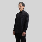ROLLS SHIRT LONG SLEEVE BLACK - Monastery