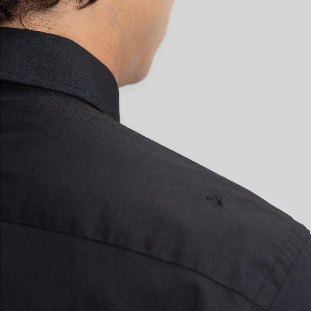 ROLLS SHIRT LONG SLEEVE BLACK - Monastery