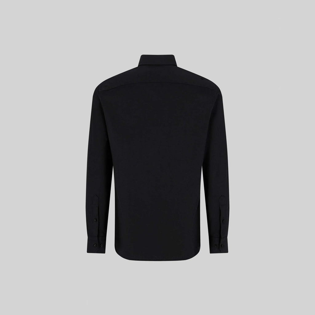 ROLLS SHIRT LONG SLEEVE BLACK - Monastery