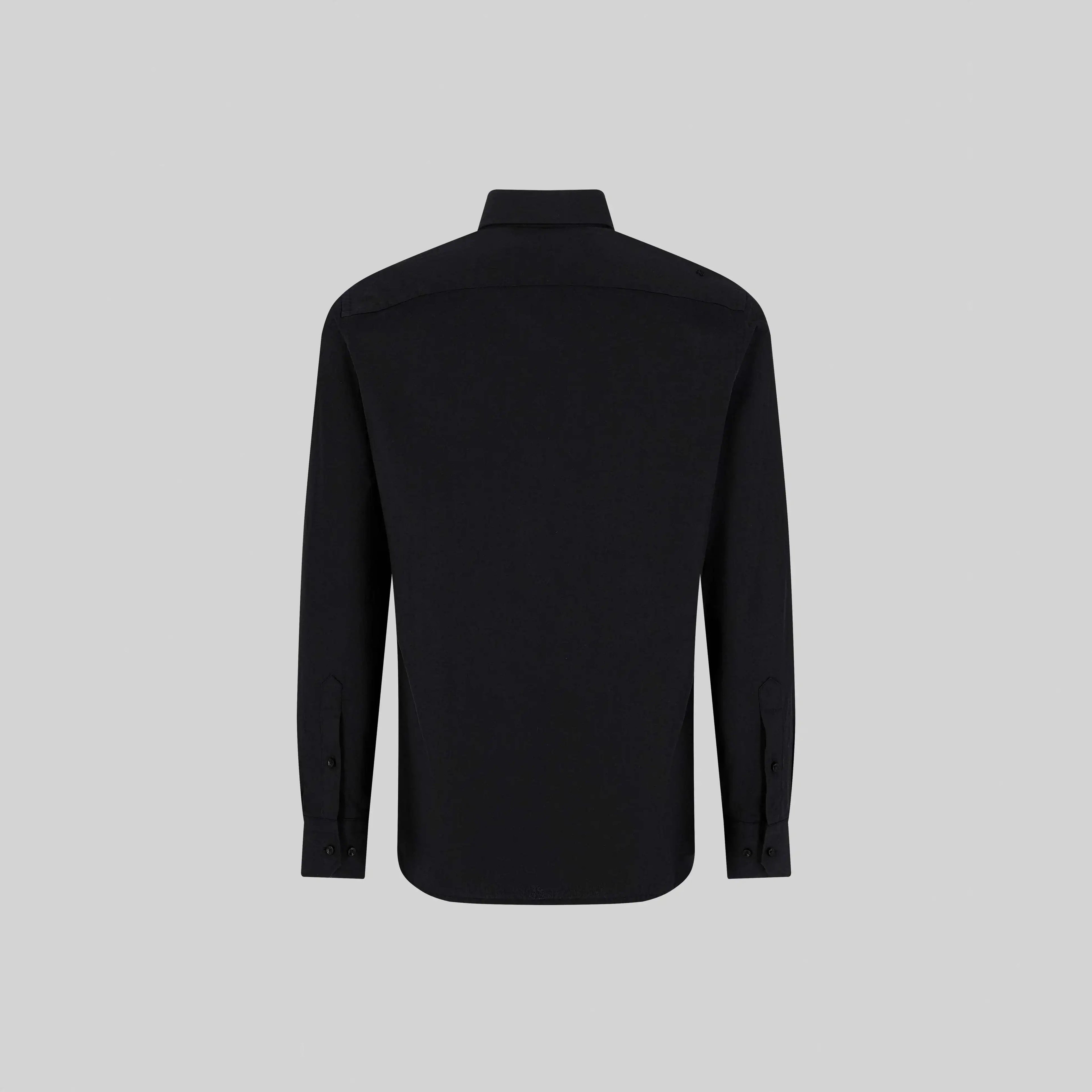 ROLLS SHIRT LONG SLEEVE BLACK - Monastery