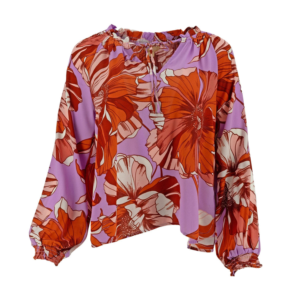 Blusa Hope & Harlow Mangas Largas Estampada Print P/ Damas by Hope & Harlow