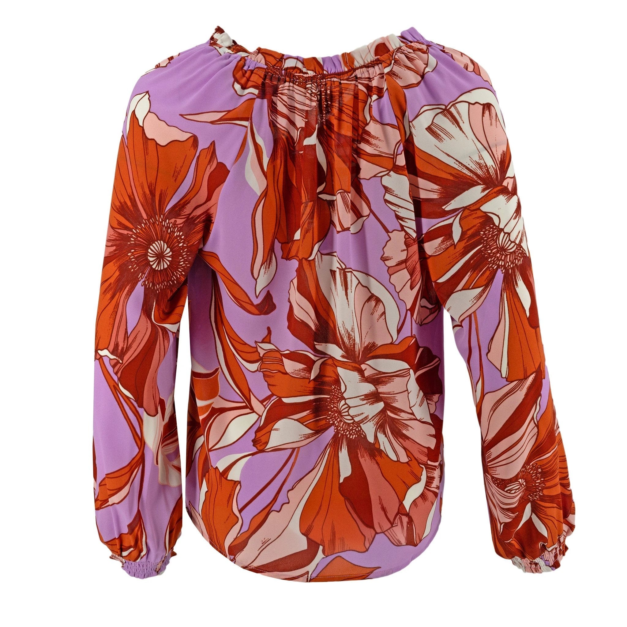 Blusa Hope & Harlow Mangas Largas Estampada Print P/ Damas by Hope & Harlow