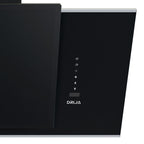 Extractor de Grasa DRIJA LED Vidrio Templado Negro RECTANGULO 90 BLACK