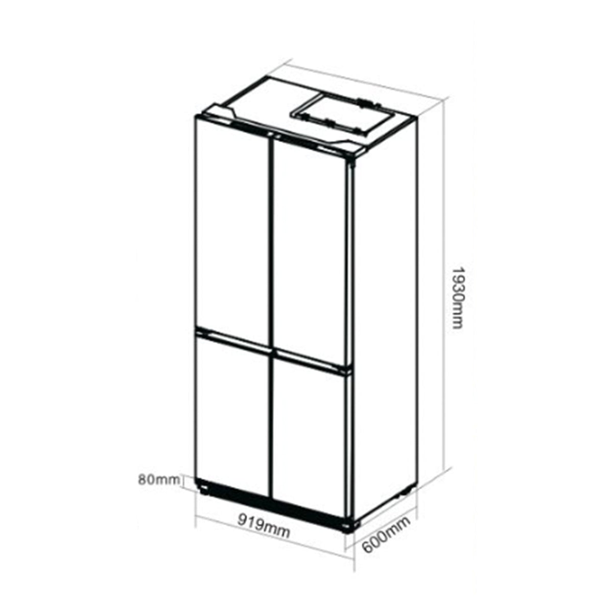 Nevera DRIJA DARK-I 18CD4P