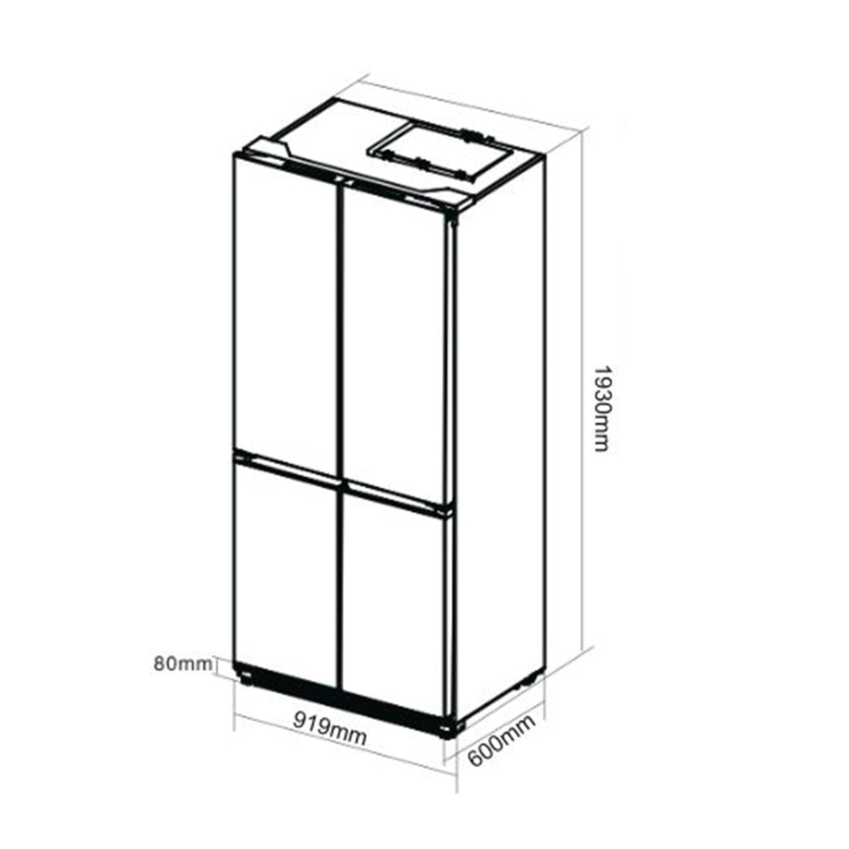 Nevera DRIJA GLASS-B 18CD4P