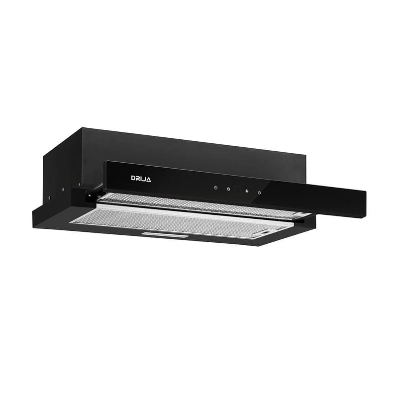 Extractor de Grasa Empotrable DRIJA LED Negro RETRACTIL TOUCH 60 BLACK