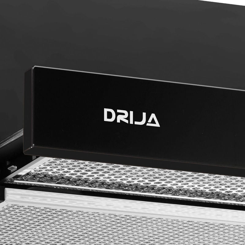 Extractor de Grasa Empotrable DRIJA LED Negro RETRACTIL TOUCH 60 BLACK
