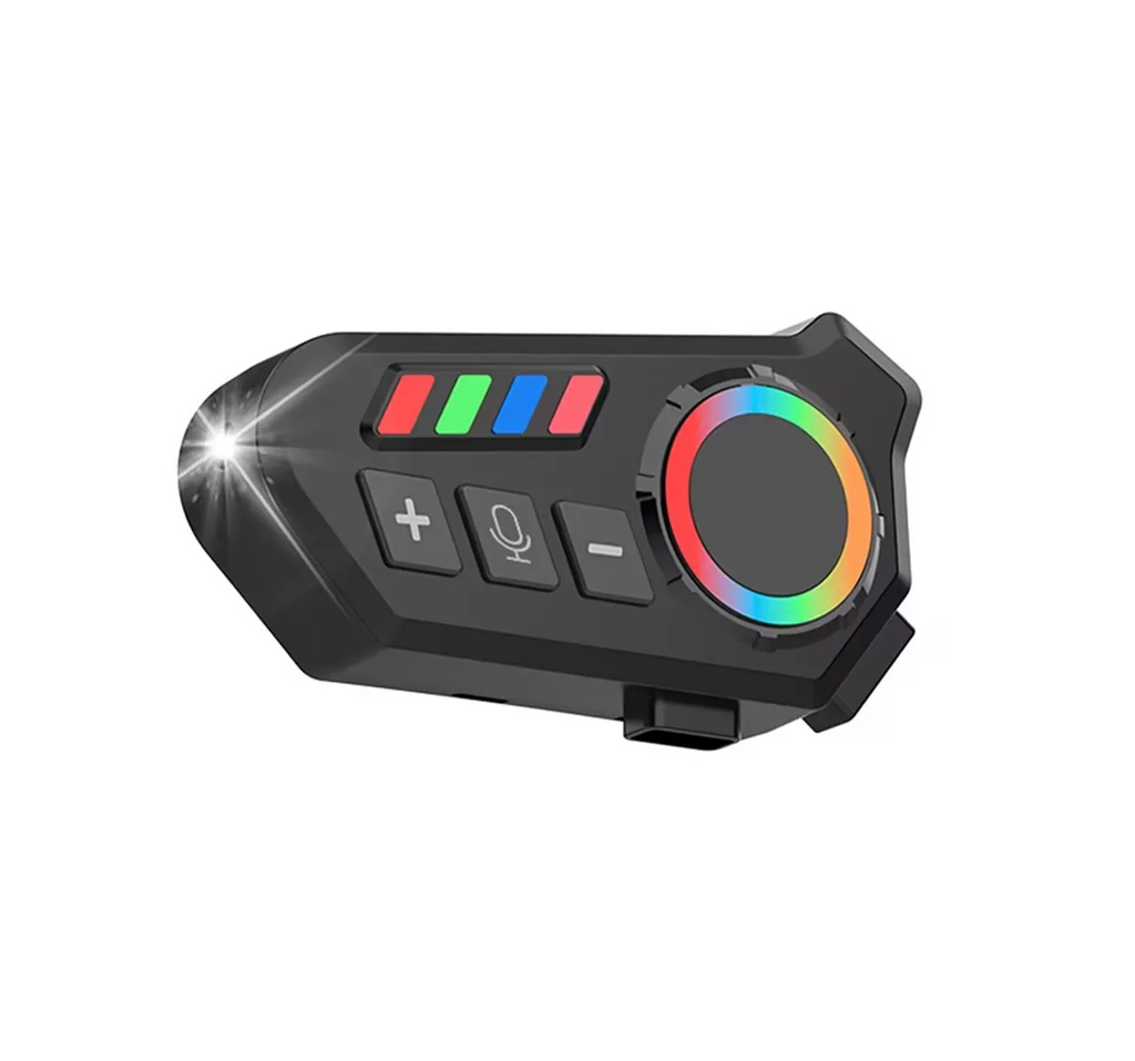 Audífono Bluetooth Para Casco de Motocicleta Con Audio HD, Control por Voz y Resistencia al Agua