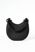Saddle Shoulder Bag, Black