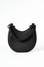 Saddle Shoulder Bag, Black