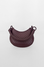 Saddle Mini, Shoulder Bag - Burgundy