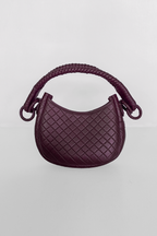 Saddle Mini, Shoulder Bag - Burgundy