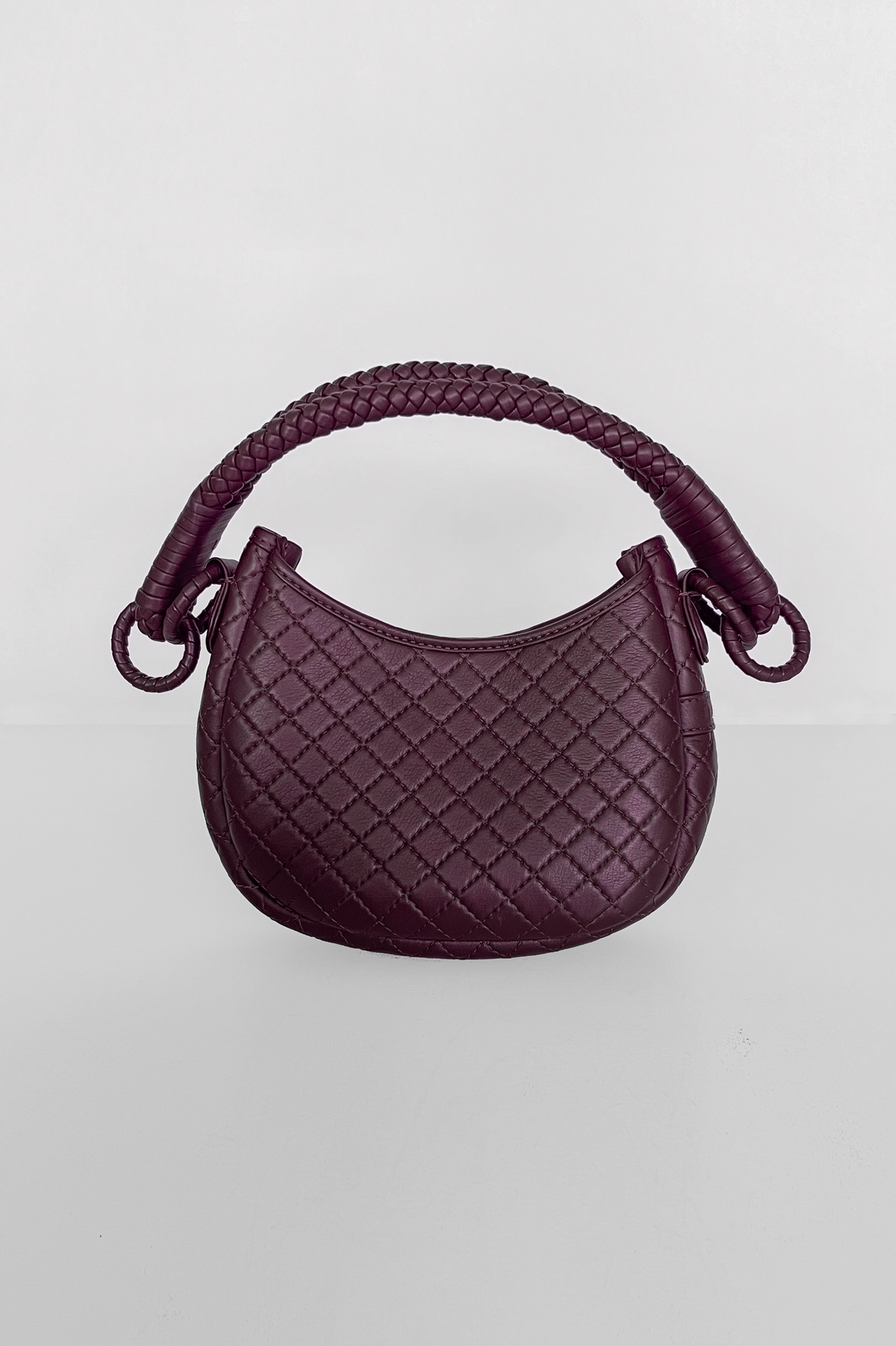 Saddle Mini, Shoulder Bag - Burgundy