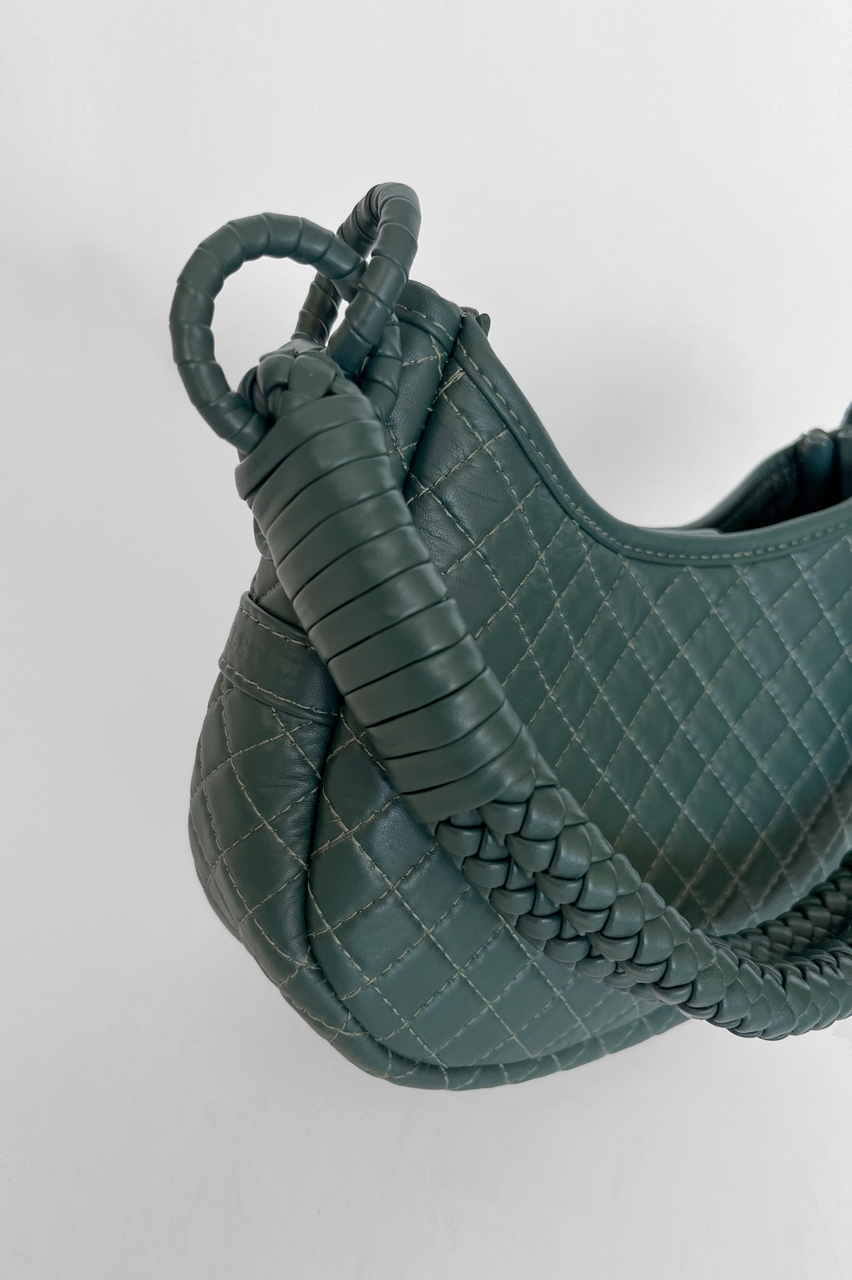 Saddle Mini, Shoulder Bag - Green