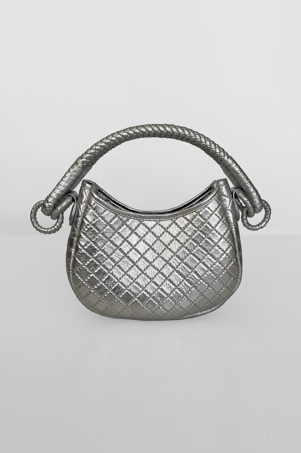 Saddle Mini, Shoulder Bag - Silver