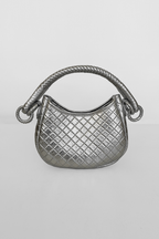 Saddle Mini, Shoulder Bag - Silver