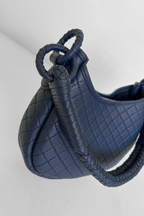 Saddle Mini, Shoulder Bag - Navy Blue