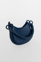 Saddle Mini, Shoulder Bag - Navy Blue