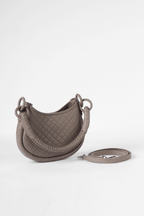 Saddle Mini, Shoulder Bag - Taupe