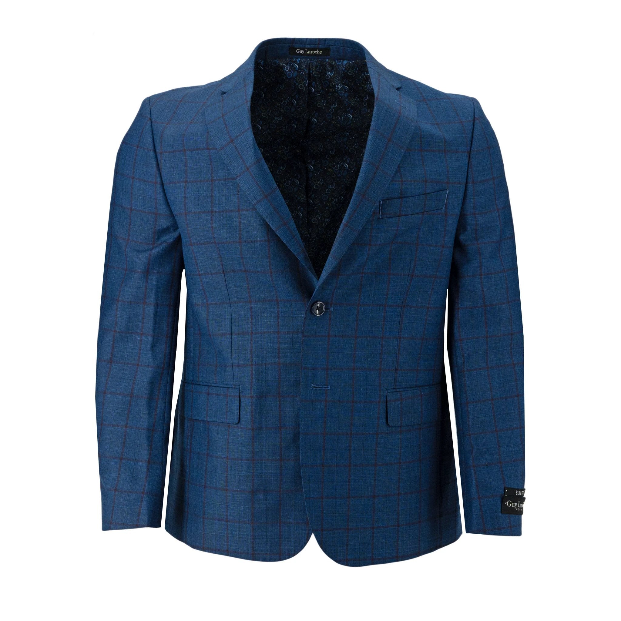 Saco Guy Laroche 2 Botones Cuadros Para Caballeros by Guy Laroche