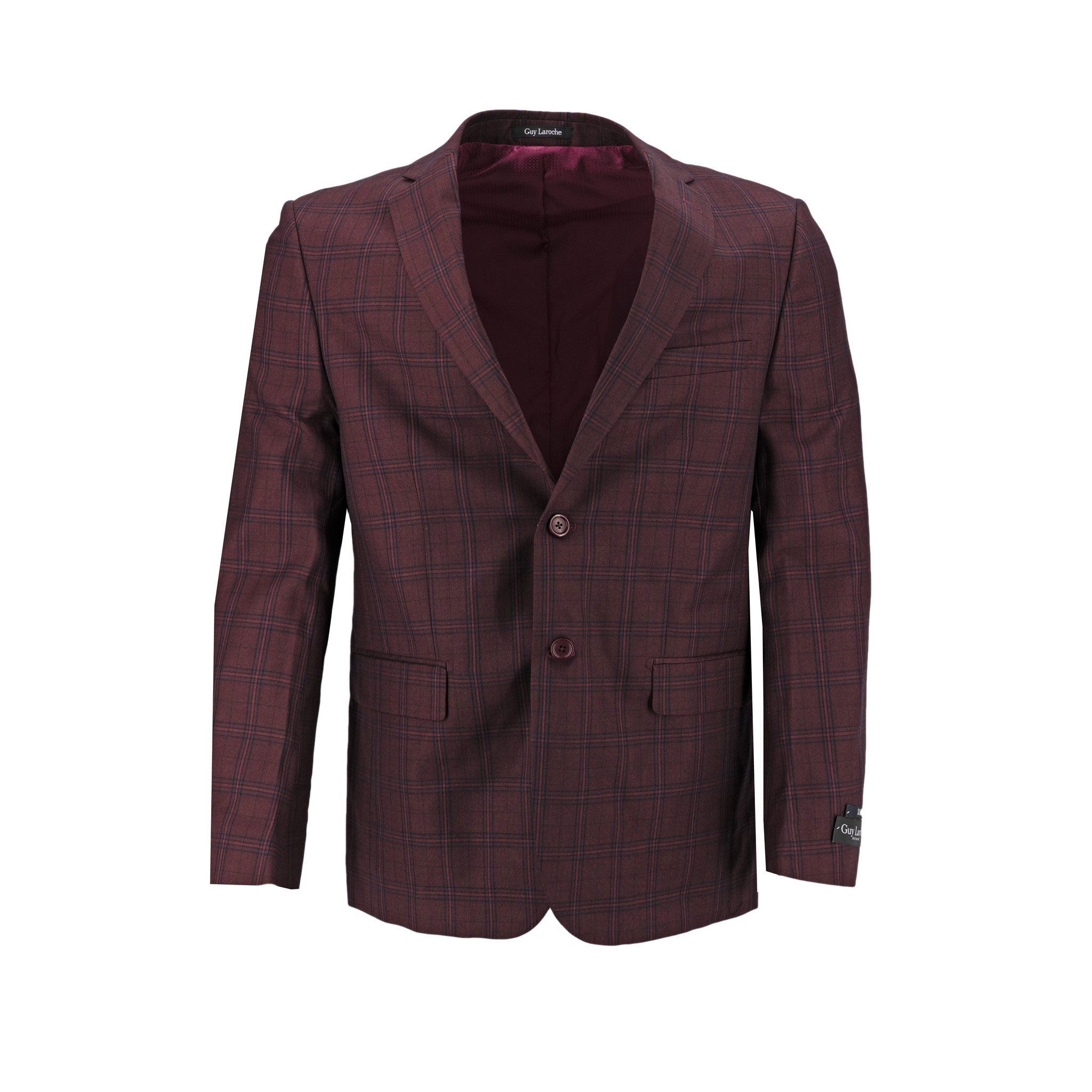 Saco Guy Laroche 2 Botones Cuadros para Caballeros