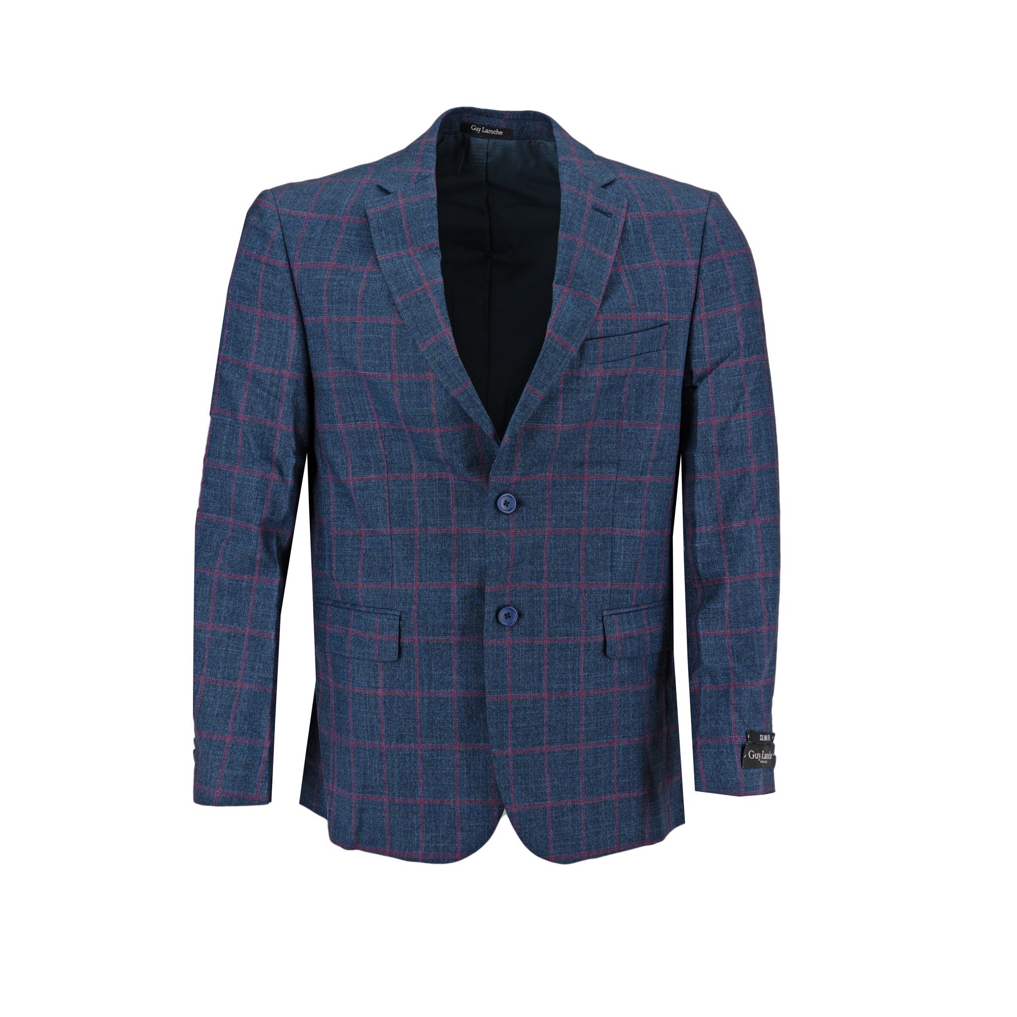 Saco Guy Laroche 2 Botones Cuadros para Caballeros