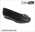 Zapatos Calzaflex Sandra Cuña Baja para Damas – BLACK