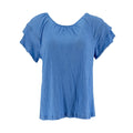 Blusa Marissa Olivia Mangas Cortas Corrugada Para Damas by Marissa Olivia