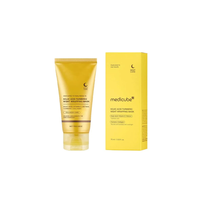 (SB) MEDICUBE KOJIC ACID TURMERIC NIGHT WRAPPING MASK 75ML 2.0