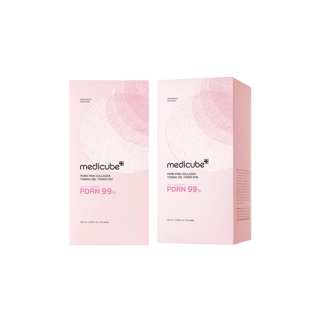 (SB) MEDICUBE PDRN PINK COLLAGEN TONING GEL TONER PAD 70EA