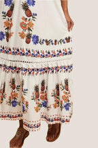 Vestido Sunday Up Mangas Cortas Estampado Para Damas by Sunday Up