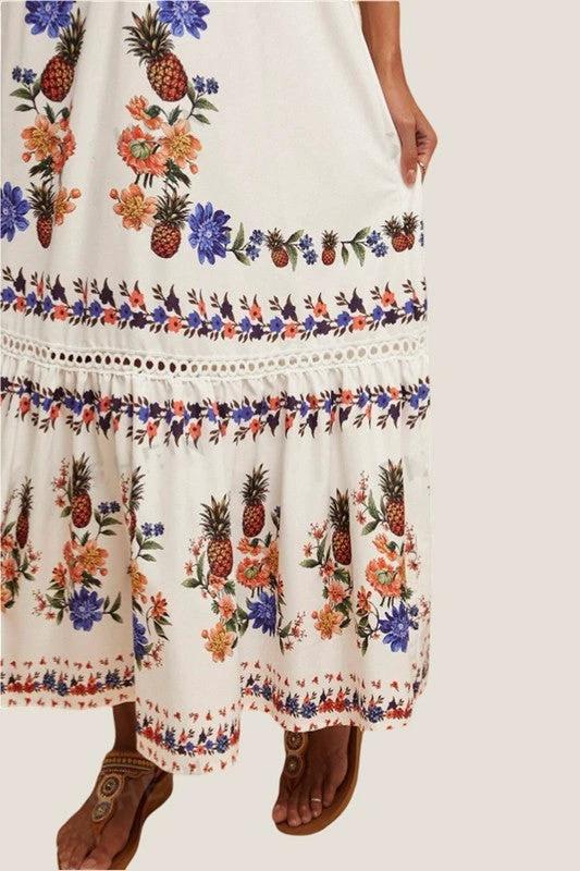Vestido Sunday Up Mangas Cortas Estampado Para Damas by Sunday Up