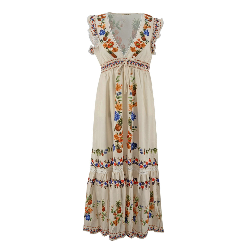 Vestido Sunday Up Mangas Cortas Estampado Para Damas by Sunday Up