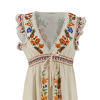 Vestido Sunday Up Mangas Cortas Estampado Para Damas by Sunday Up