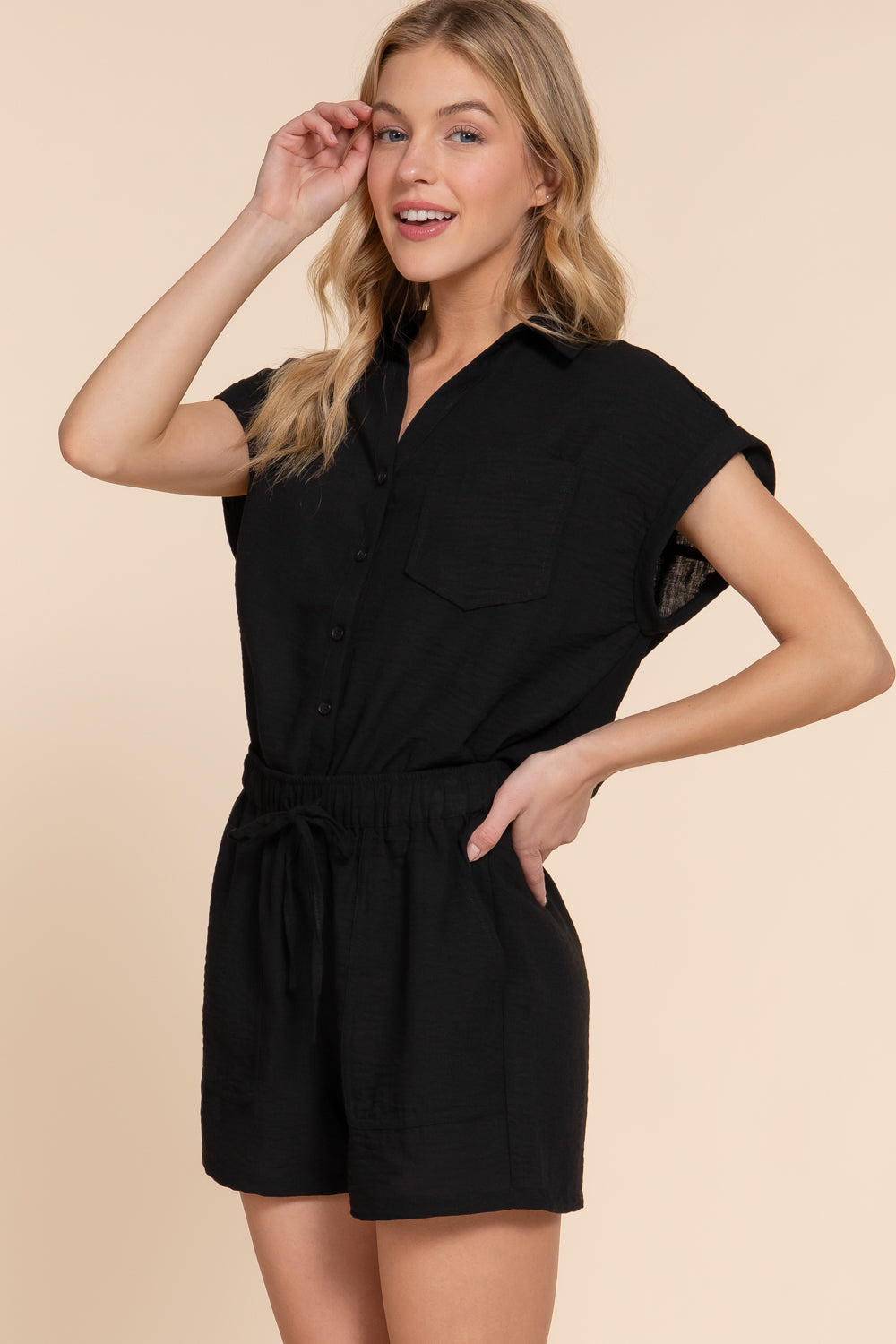 Blusa Active Basic Mangas Cortas Lisa para Damas