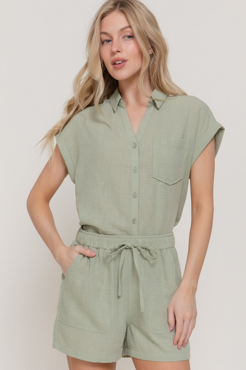 Blusa Active Basic Mangas Cortas Lisa para Damas