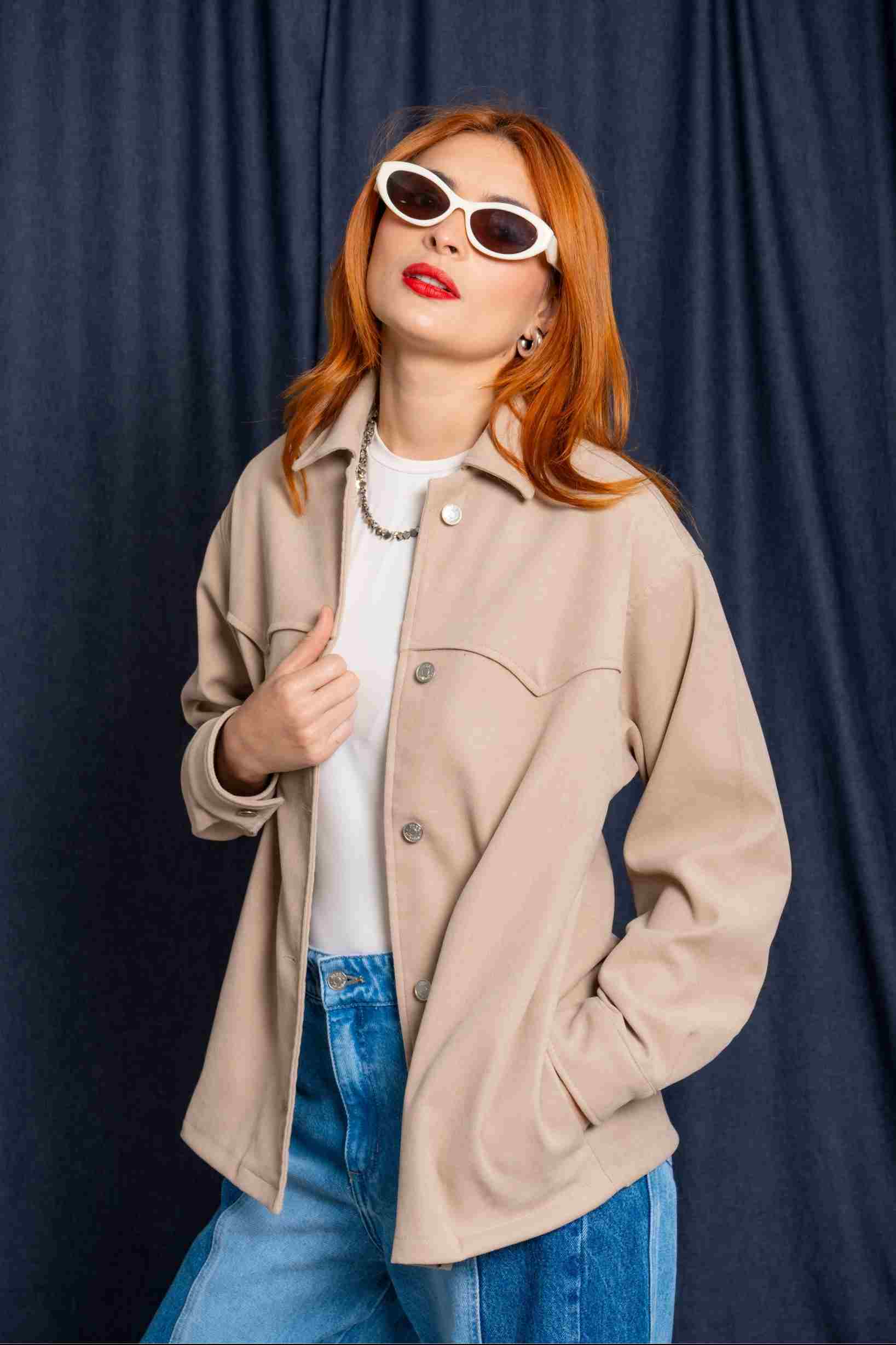 SOBRECAMISA OVERSIZE 8199 - Kliquea