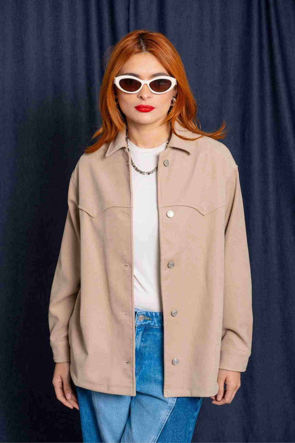 SOBRECAMISA OVERSIZE 8199 - Kliquea